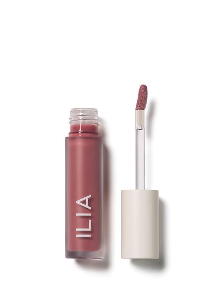 Ilia balmy lip oil in a deep rose color