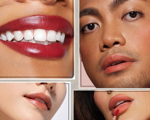 Close-up of four people wearing lip tints and stains we recommend