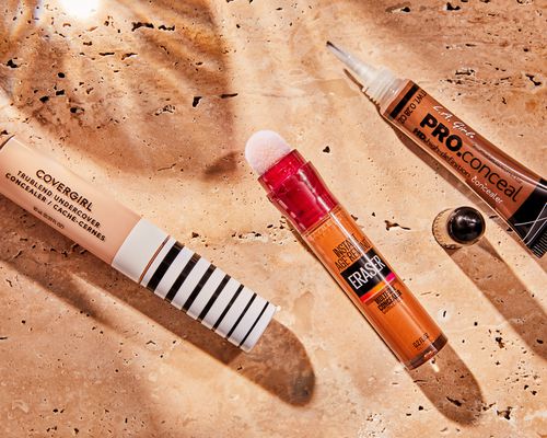 Best drugstore concealers test group shot