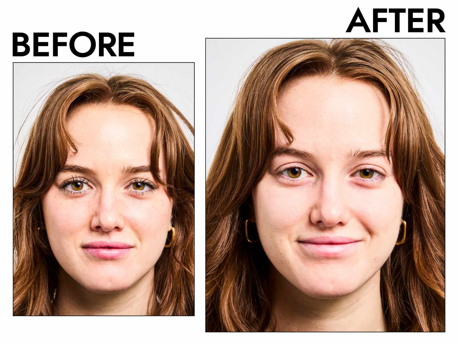 a person before and after cleansing with Dermalogica Precleanse Cleansing Oil