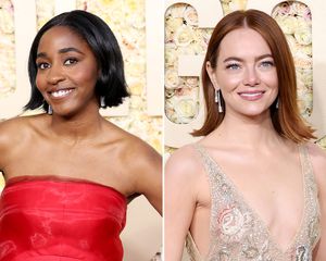 Ayo Edebiri and Emma Stone Bob Trend Golden Globes