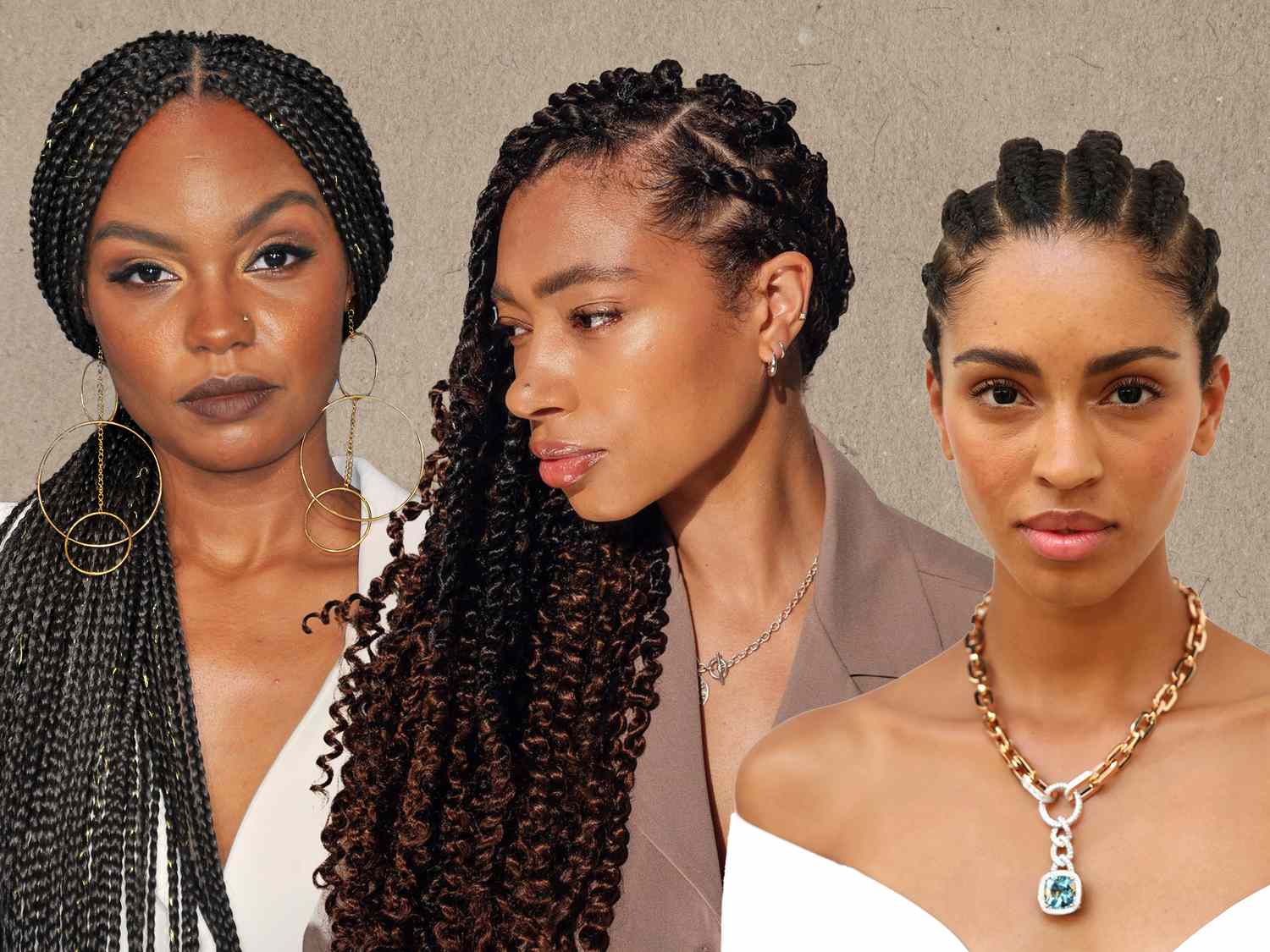 Women with Protective Hairstyles