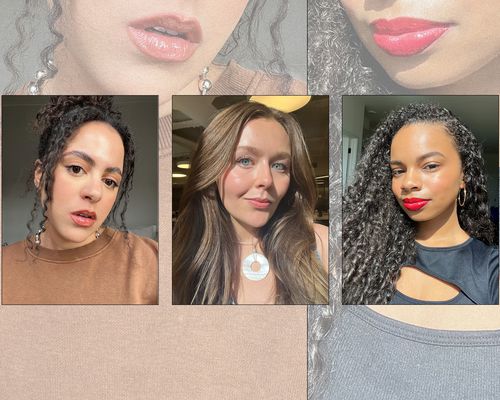 Byrdie Editors Wearing a Makeup Lip Combos