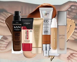 Best foundations for rosacea collaged against arms with foundation swatches