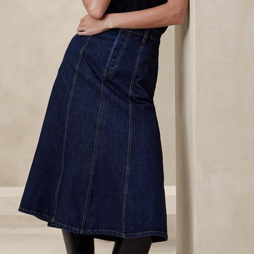 Banana Republic Pia Denim Midi Skirt