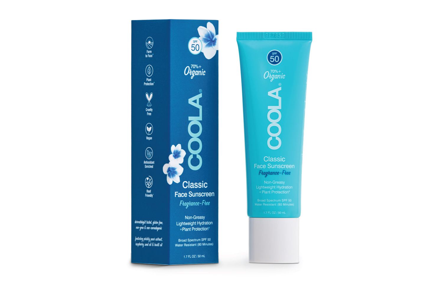 Coola Organic Classic Face Sunscreen SPF 50