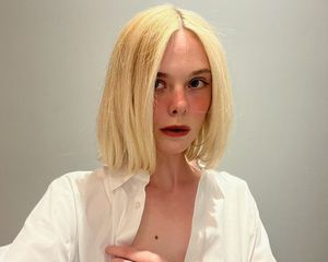 Elle Fanning with a bob