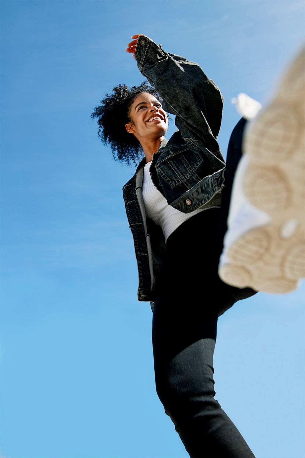 black femme running 