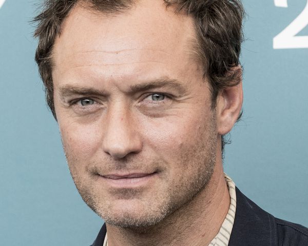 Jude Law with textured thinning hair