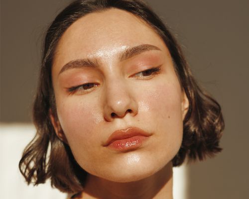 sunny portrait of a young woman