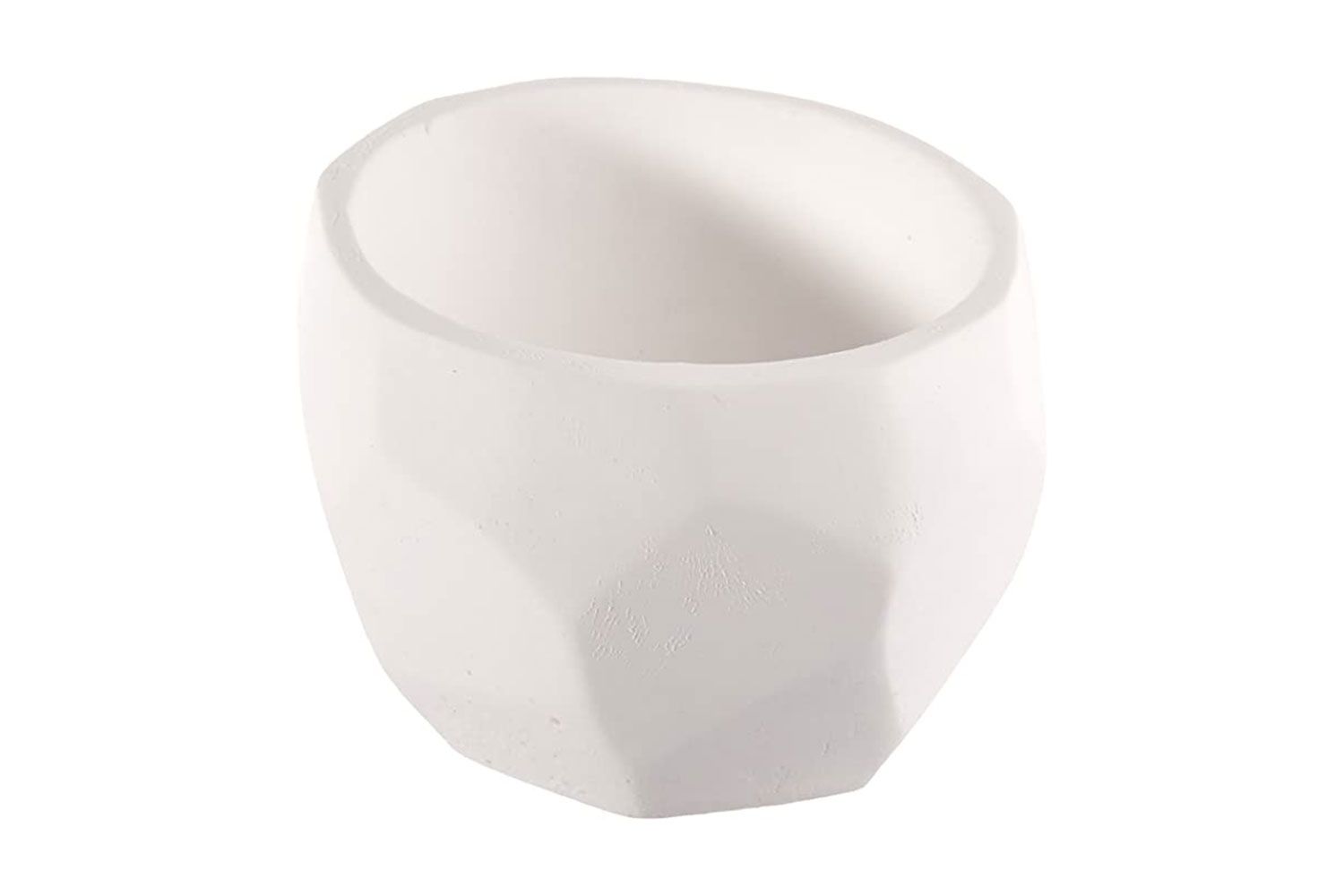 Kate Aspen Modern Geometric White Planter