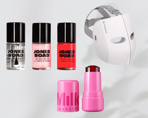 Red and pink beauty products for Valentine's Day