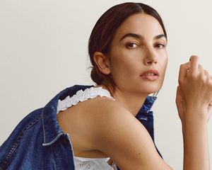 Lily Aldridge wearing the Gap x Doen collaboration