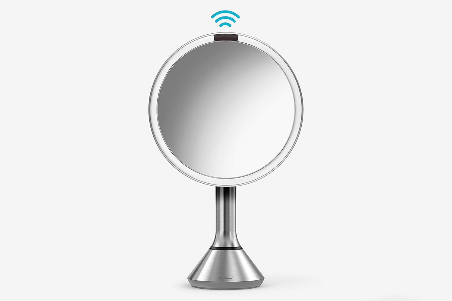 Simplehuman-round-sensor-makeup-mirror-with-touch-control-brightness