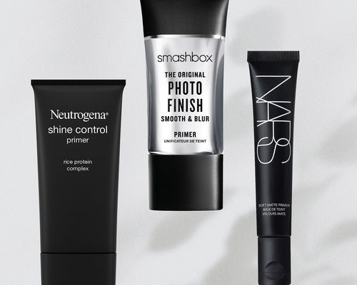 Three bottles of makeup primers