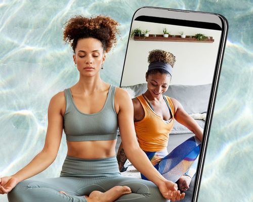 Women doing yoga