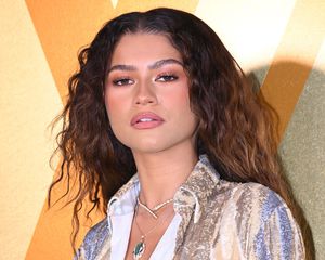 Close up of Zendaya at the SS 2024 Louis Vuitton Menswear show