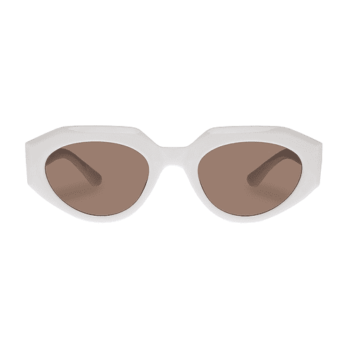 Aire Aphelion sunglasses in ivory with hazel tinted shades