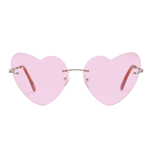 Aire Cosmic Love sunglasses in pink with gold frames