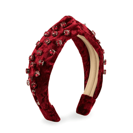 Autumn Adeigbo Esmee Headband in red with gemstones