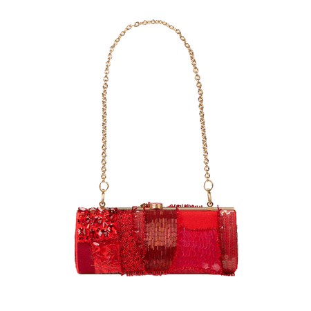 Cult Gaia Piper Bag in red