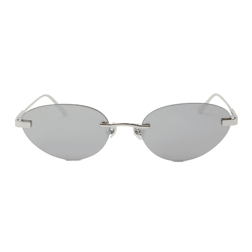 Elisa Johnson Trinity sunglasses in gloss silver