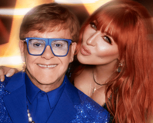 Elton John and Charlotte Tilbury