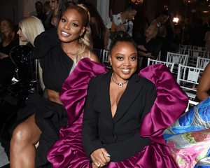 Laverene Cox and Quinta Brunson front row at fashion week