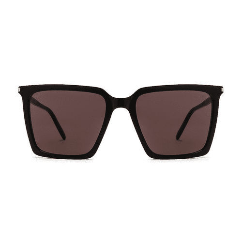 Saint Laurent Square Oversize Sunglasses in black